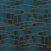 Denial Impulse-Digital Wallpaper-London Art-Blue-18097-01