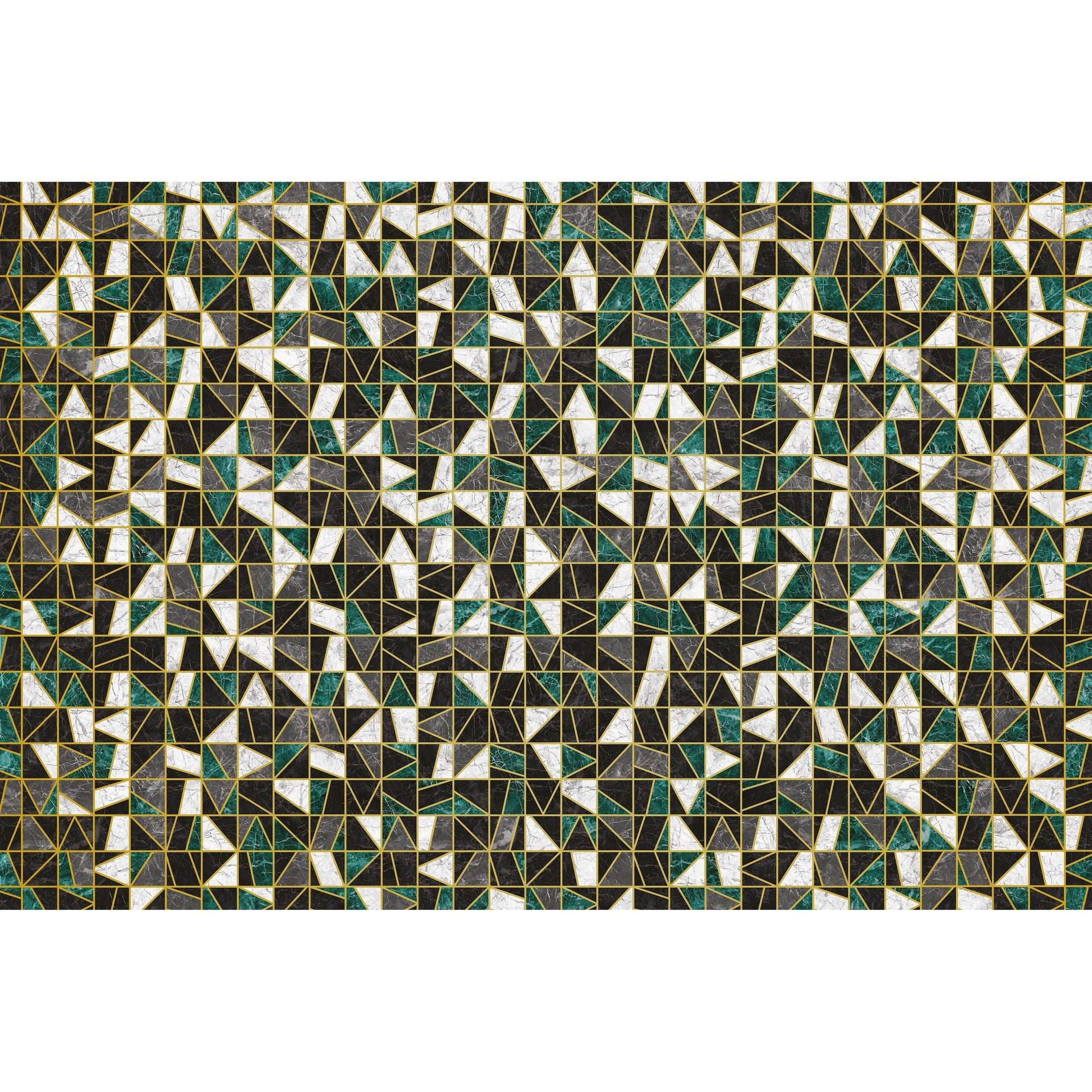 Diamante-Digital Wallpaper-InstabileLab-Green / Black-DIAMANTE 02