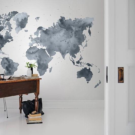 Dusky World-Digital Wallpaper-Rebel Walls-Blue-R13432