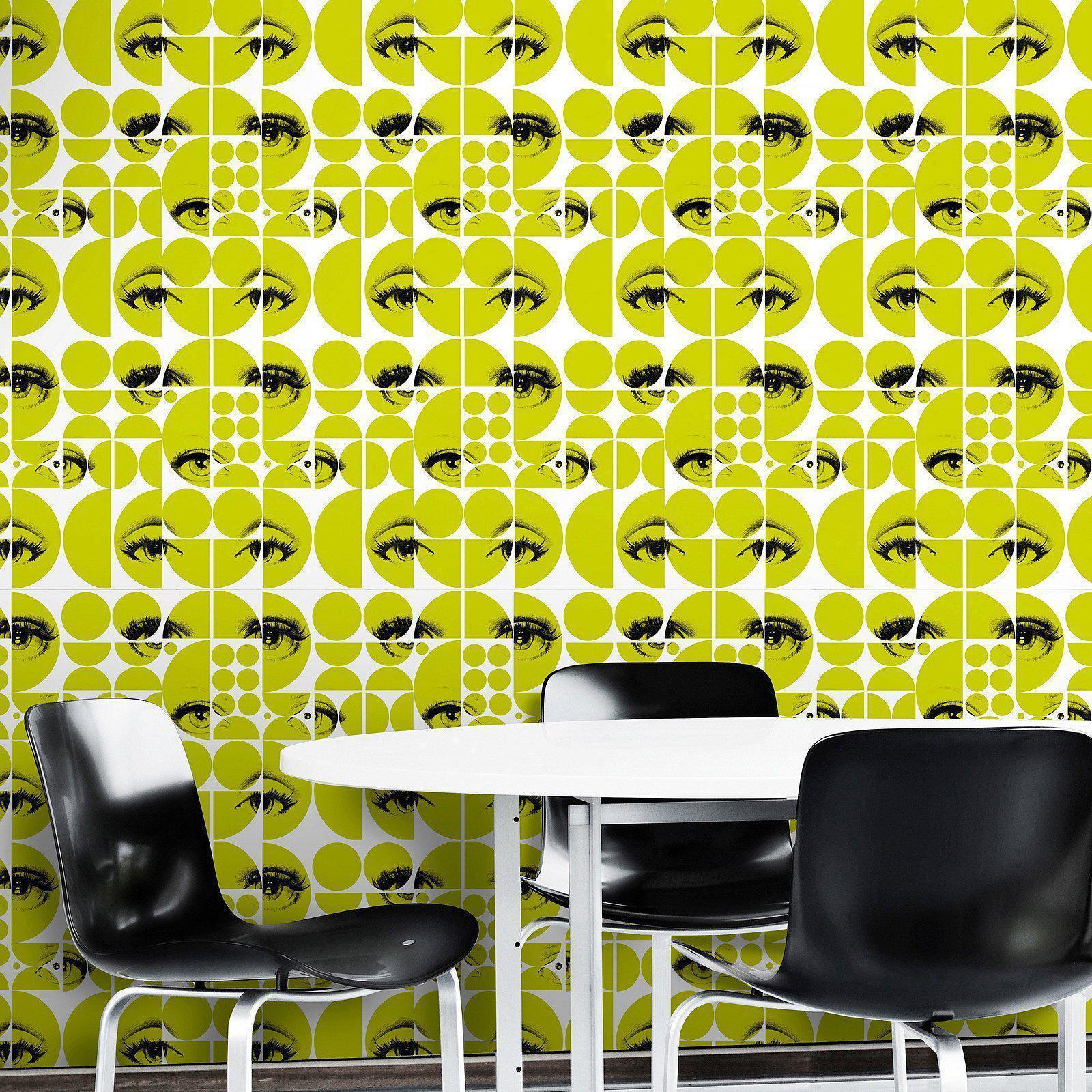 Eyes and Circles-Pre-Printed Wallpaper-Mind the Gap-