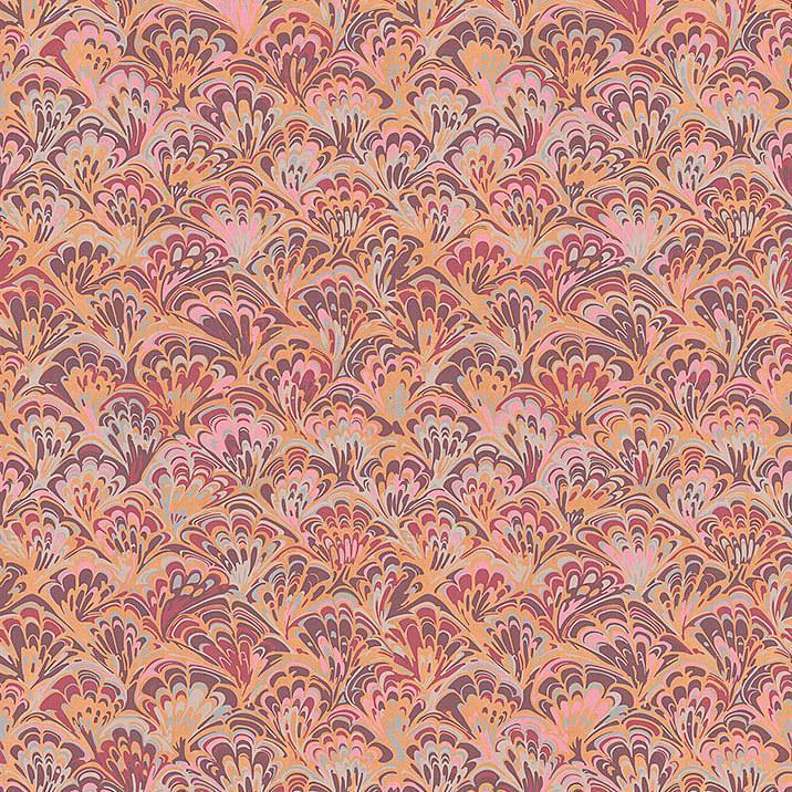 Farah Diba-Digital Wallpaper-London Art-Orange-19001-03