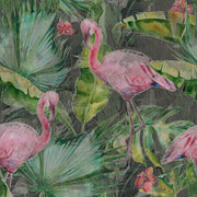 Flamingo-Digital Wallpaper-Tecnografica-Pink / Green-63958