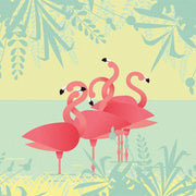 Flamingos-Digital Wallpaper-London Art-Pink-17101-01