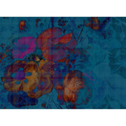 Floral Tartan-Digital Wallpaper-Back to the Wall-Orange / Purple / Blue-