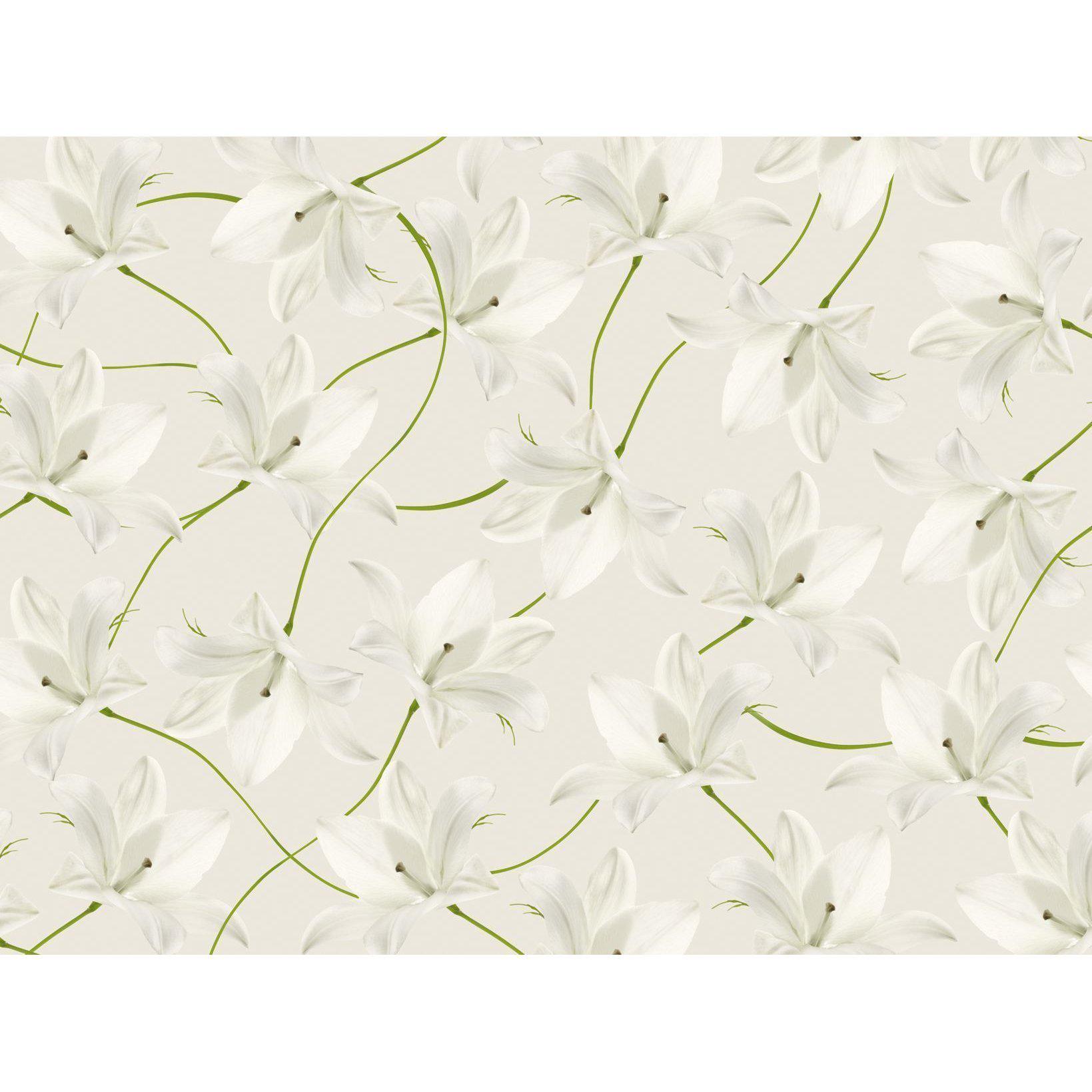 Flos-Digital Wallpaper-Wall&deco-White / Green-WDFL0802