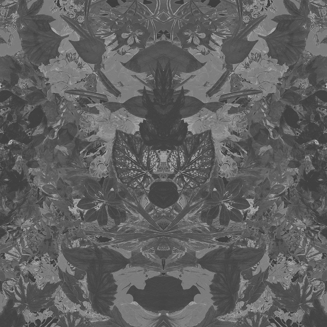 Flower Power-Digital Wallpaper-London Art-Light Grey-17003-03