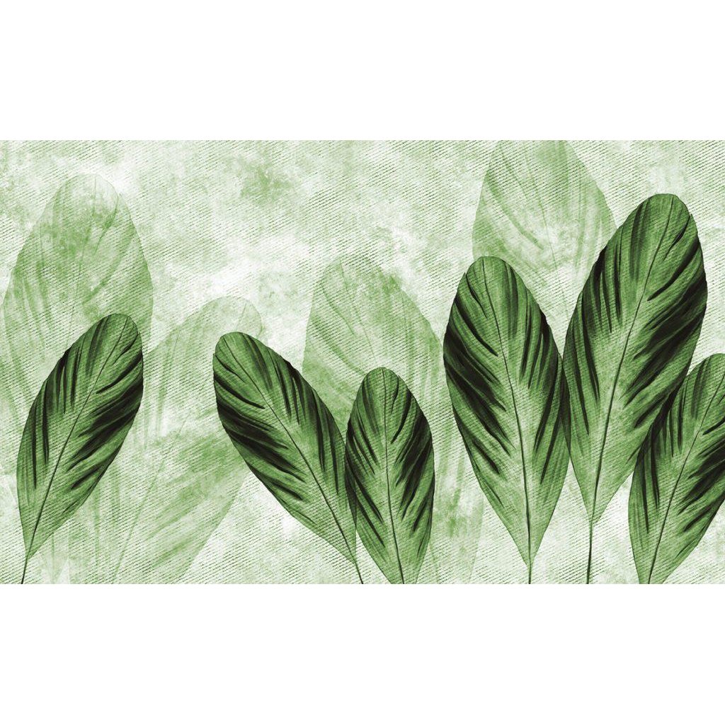 Flying Leaves-Digital Wallpaper-Skinwall-Green-15C