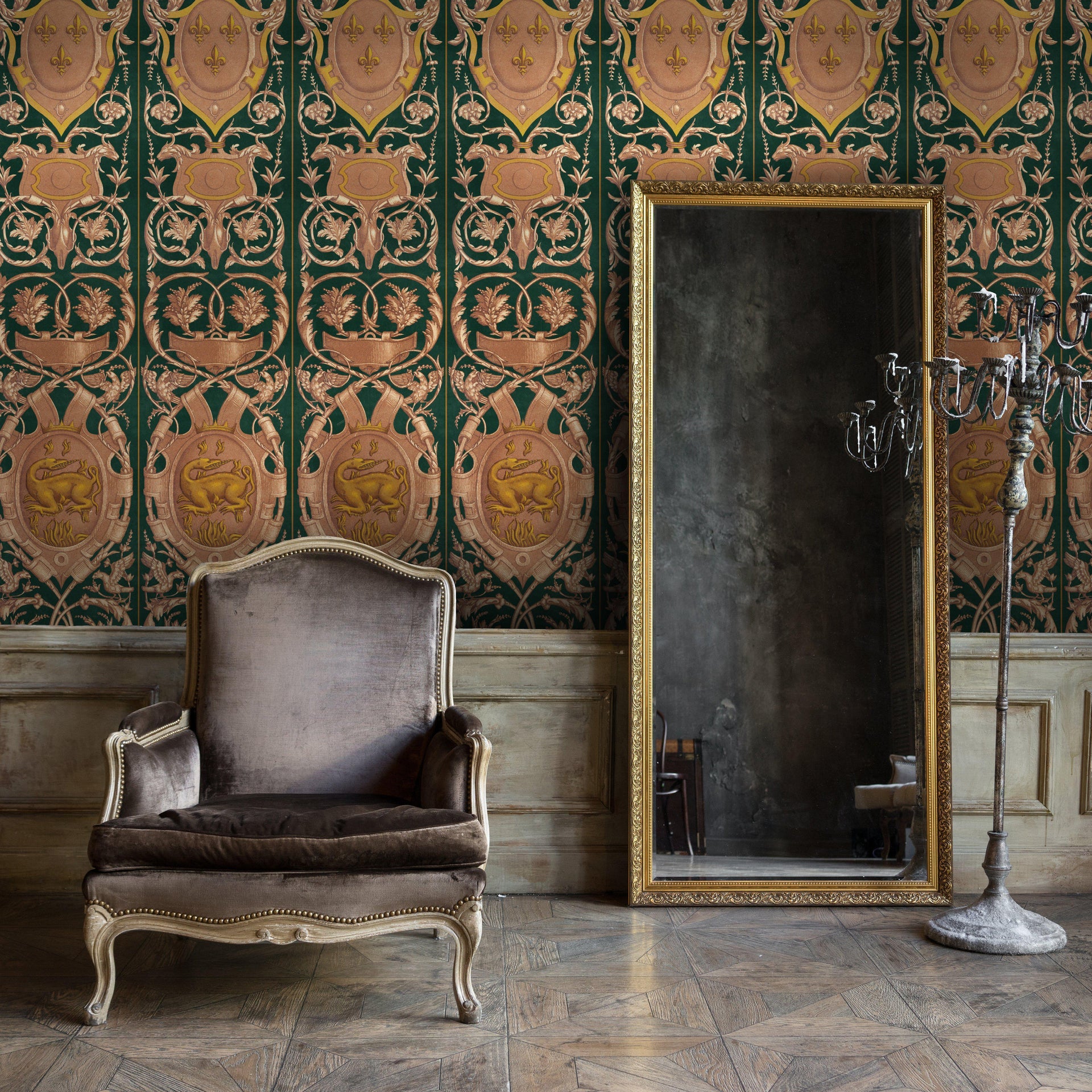 Fontainebleau-Pre-Printed Wallpaper-Mind the Gap-