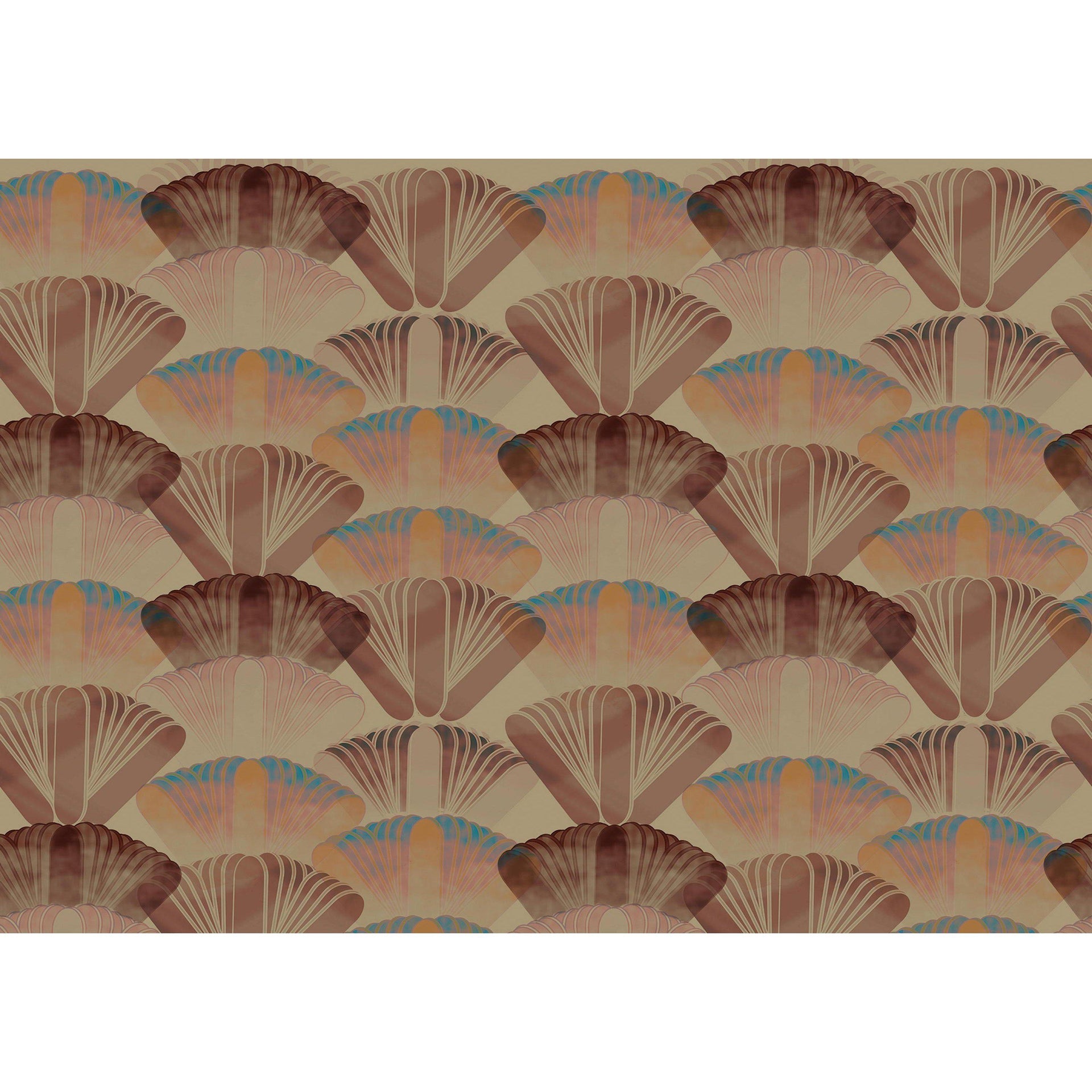 Fossil-Digital Wallpaper-Wall&deco-Brown-WDFS1802