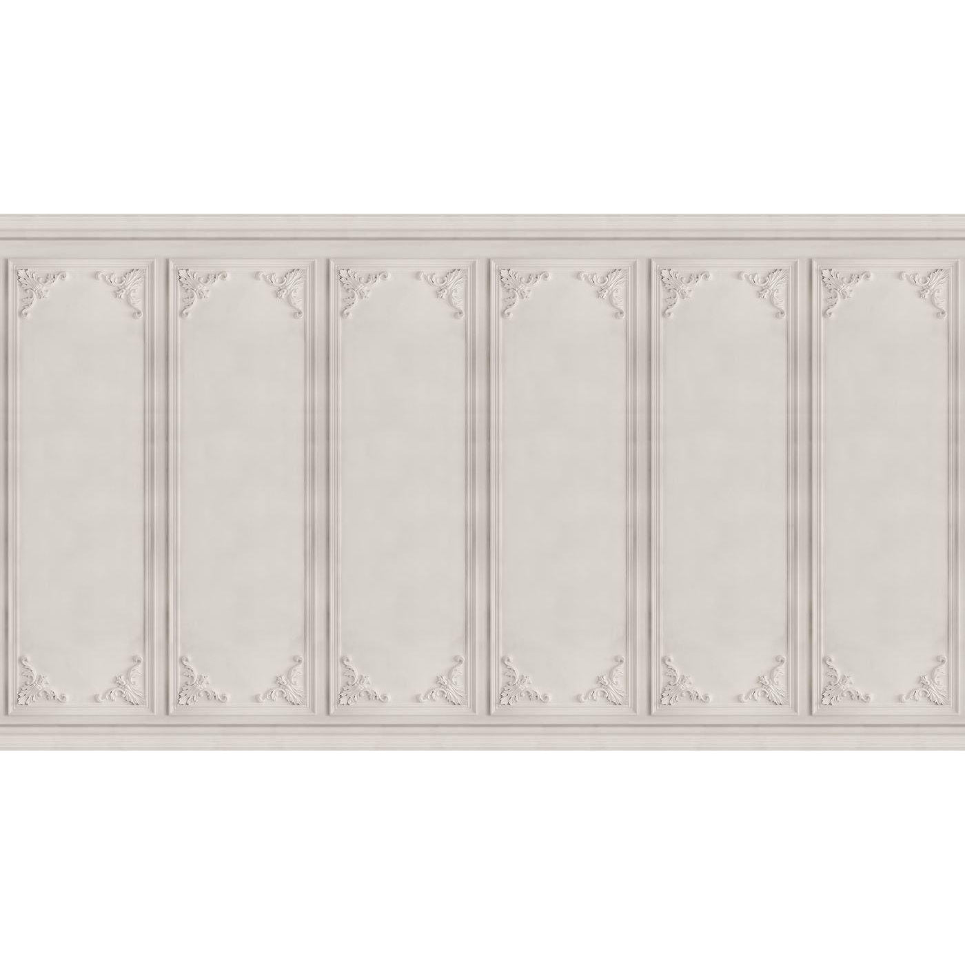 French Panels-Digital Wallpaper-Rebel Walls-White-R15441