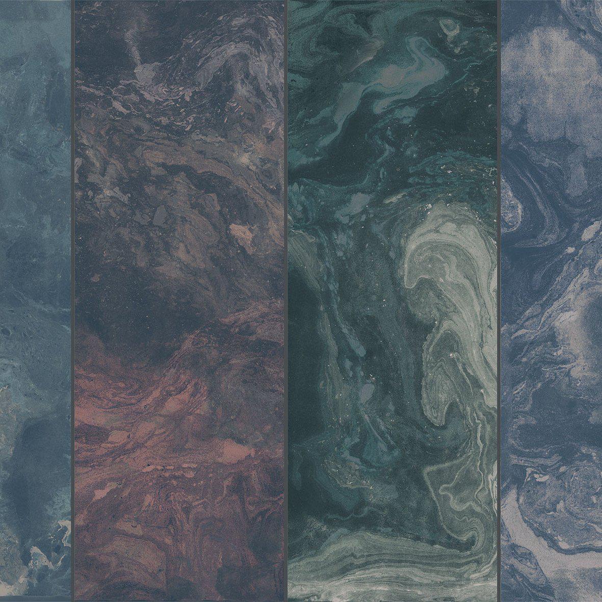 Galaxy Marble-Digital Wallpaper-London Art-Blue / Purple / Green-17004-02