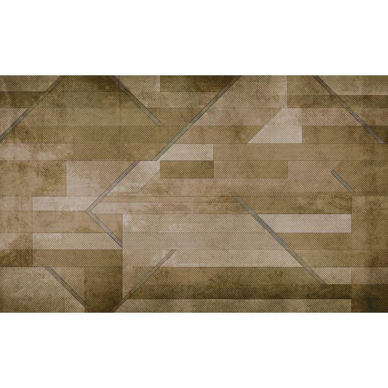 Geometric Grid-Digital Wallpaper-Skinwall-Brown-50B