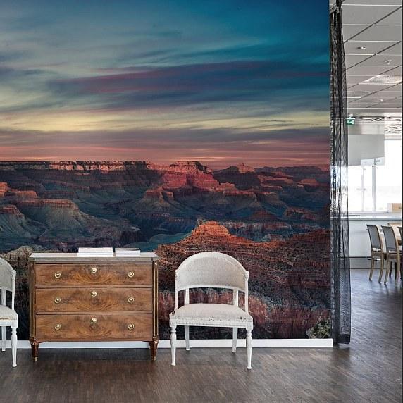 Grand Canyon-Digital Wallpaper-Rebel Walls-Blue / Red-R11911