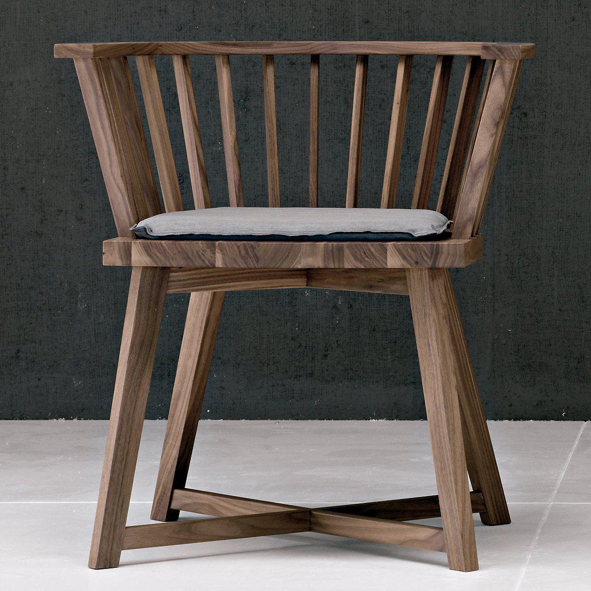 Gray 24-Dining Chair (with arms)-Gervasoni