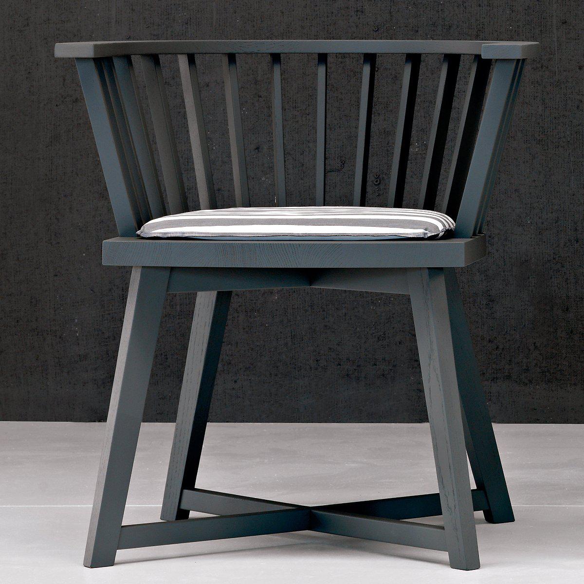 Gray 24-Dining Chair (with arms)-Gervasoni