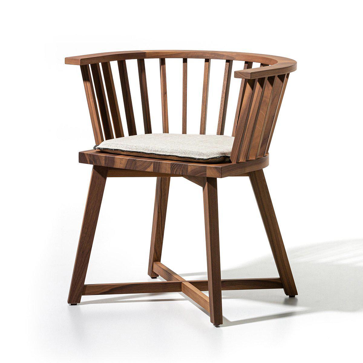 Gray 24-Dining Chair (with arms)-Gervasoni