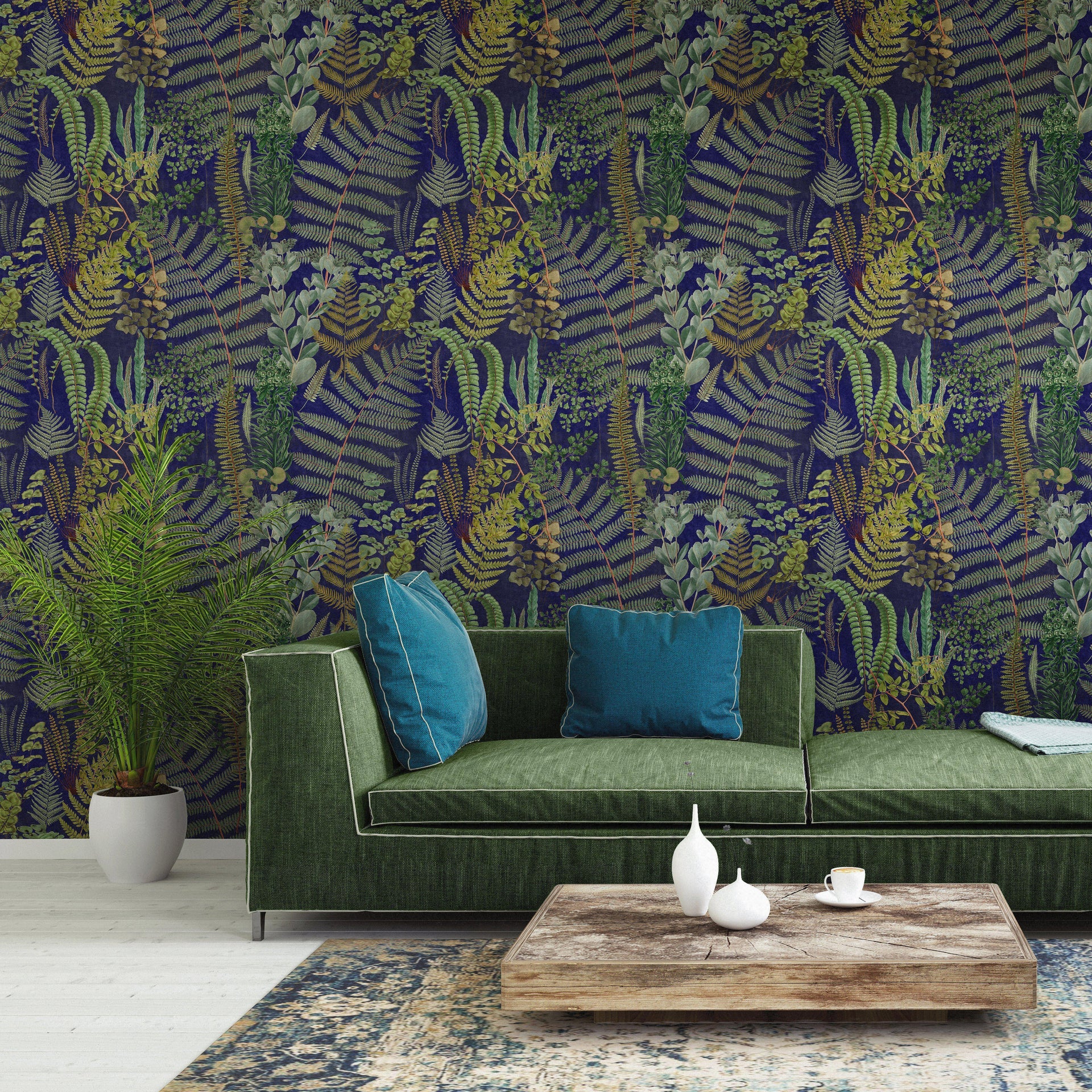 Green Sanctuary-Pre-Printed Wallpaper-Mind the Gap-