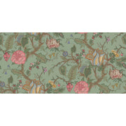 Growing Wilderness-Digital Wallpaper-Rebel Walls-Green / Pink-R13212