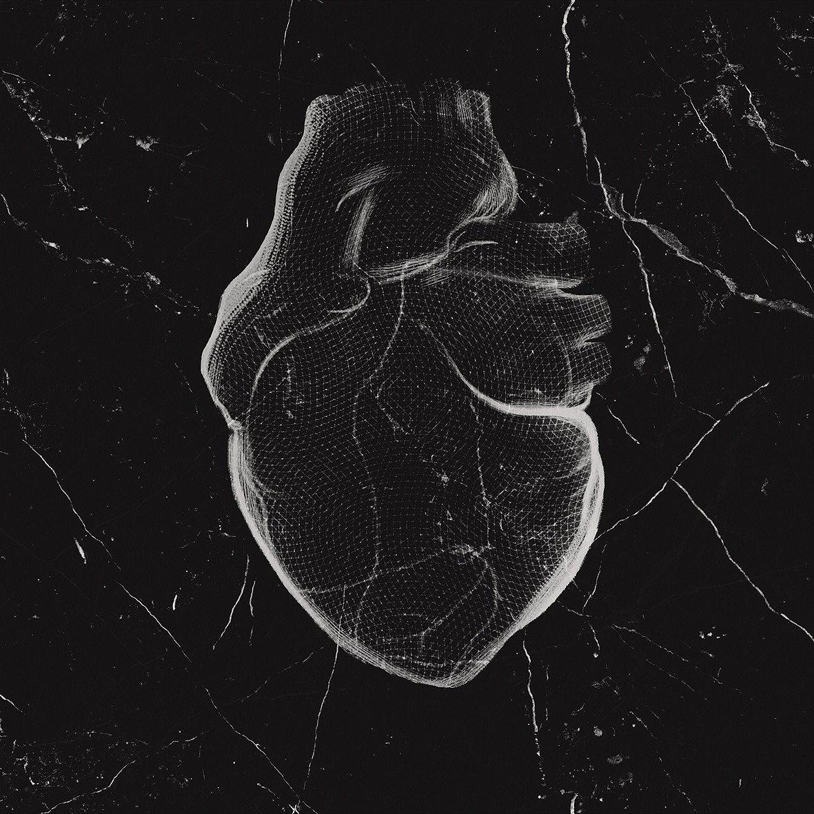 Heart Breaking-Digital Wallpaper-London Art-Black-18054-01