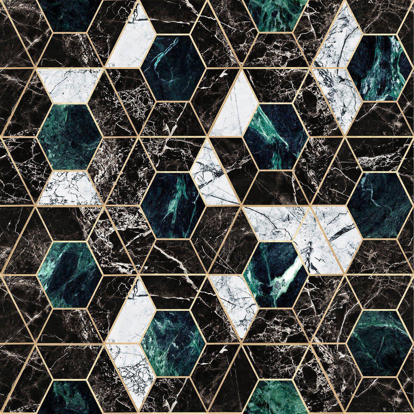 Hexa-Pre-Printed Wallpaper-Mind the Gap-