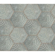 Hexagon-Digital Wallpaper-Rebel Walls-Green-R12821