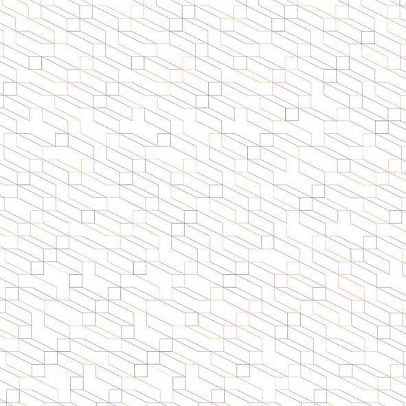 Hunter-Digital Wallpaper-London Art-White / Yellow / Purple-15062-01