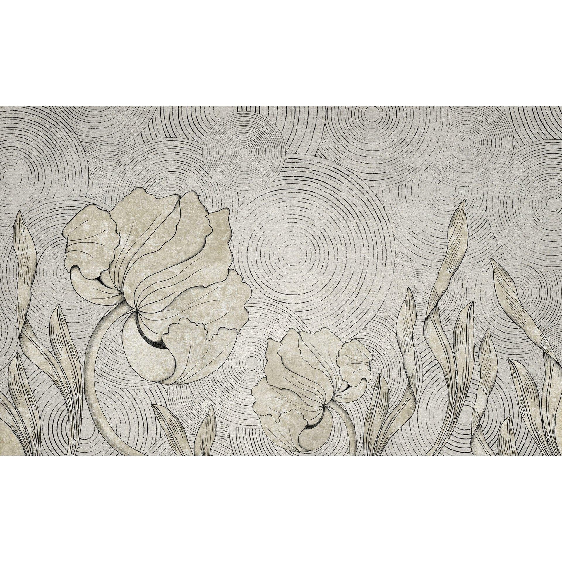 In Bloom-Digital Wallpaper-Skinwall-Light Brown-19