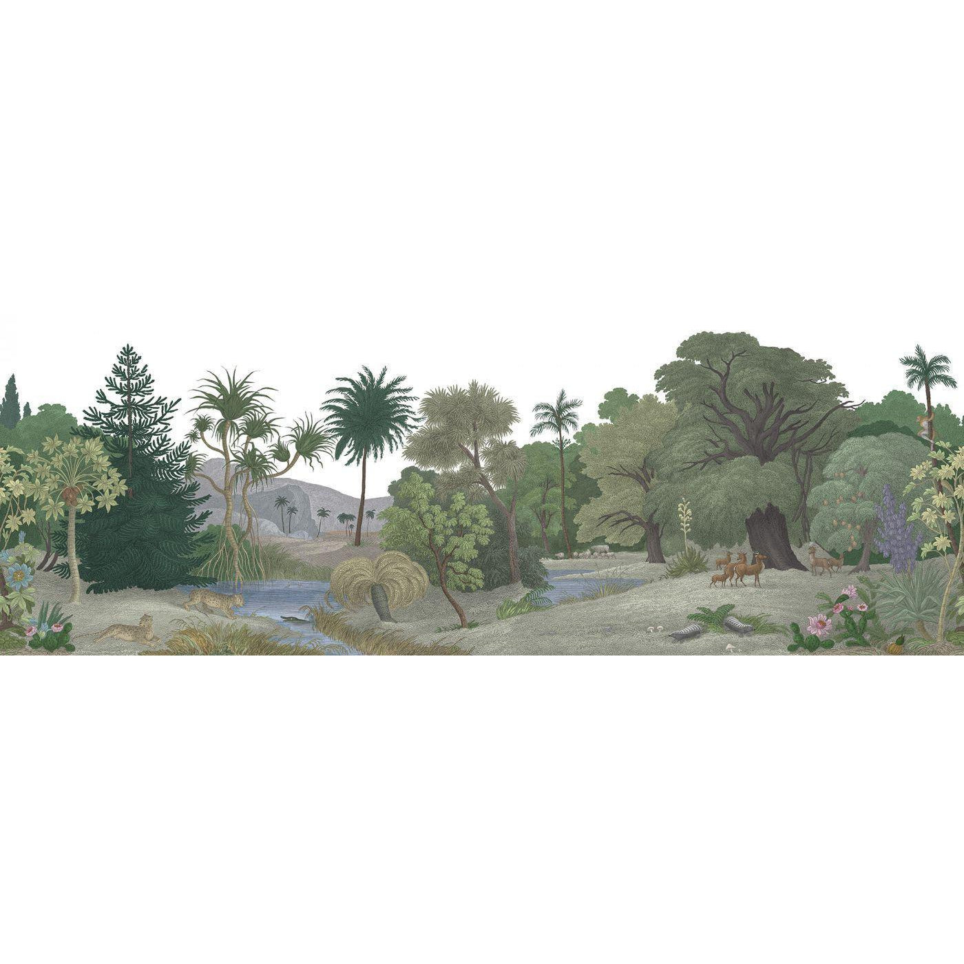 Jungle Land-Digital Wallpaper-Rebel Walls-Green 2-R14614