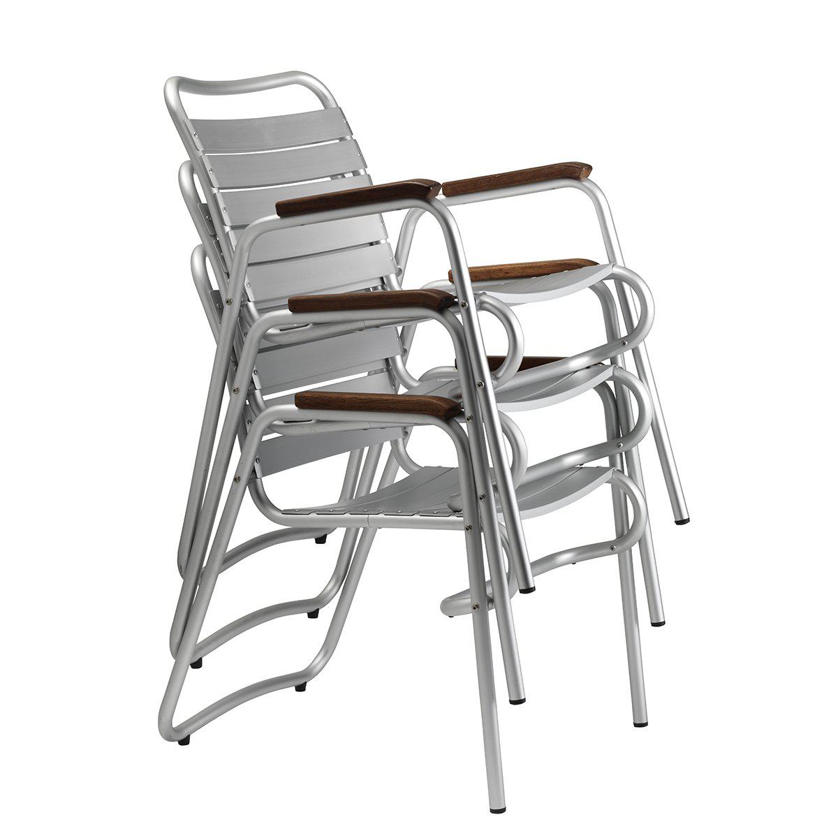 Lama Alu-Dining Chair (with arms)-Indea64