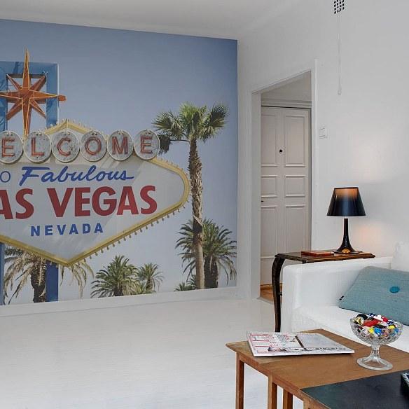 Las Vegas-Digital Wallpaper-Rebel Walls-Blue-R12341