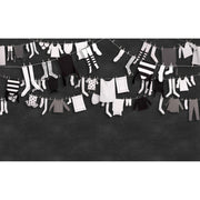 Laundry Day-Digital Wallpaper-Rebel Walls-Black / White-R14441