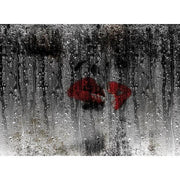 Linceul-Digital Wallpaper-London Art-Dark Grey / Red-12LI-01