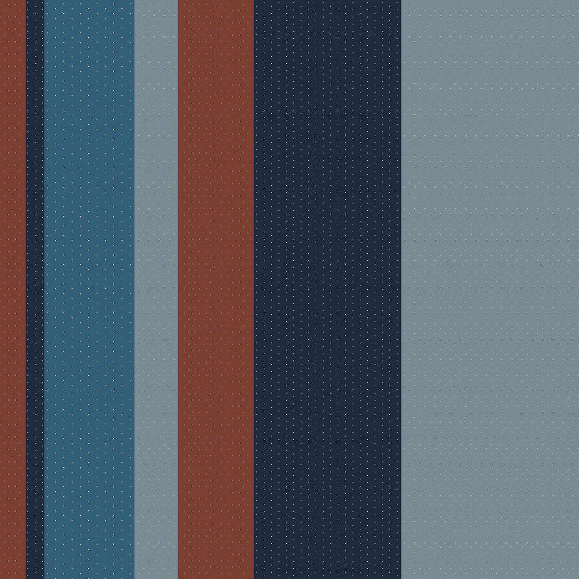 Lineas-Digital Wallpaper-London Art-Blue / Brown-16027-01