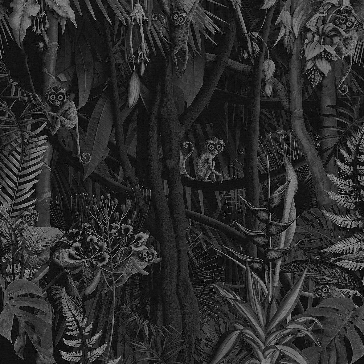 Looks In The Forest-Digital Wallpaper-London Art-Grey-18053-02