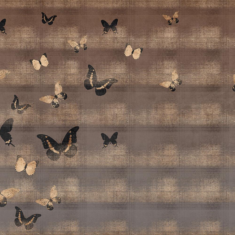 Madama Butterfly-Digital Wallpaper-London Art-Dark Brown-15136-02