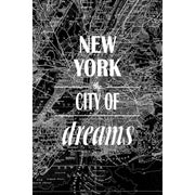 Map of Dreams-Digital Wallpaper-Rebel Walls-Black / White-R10901