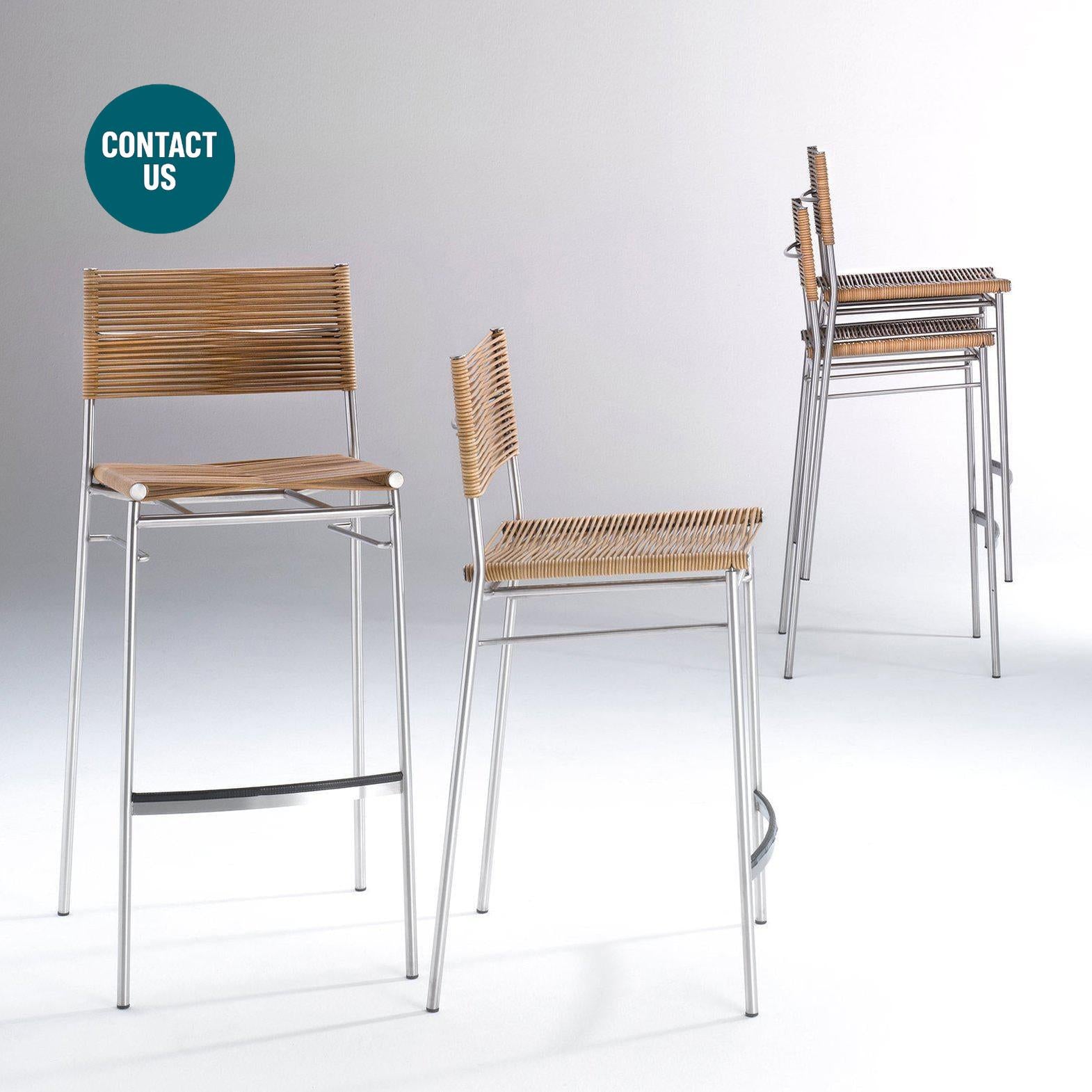 Miss B Classic High Stool (without arms)-Bonacina 1889-moderndesign.io