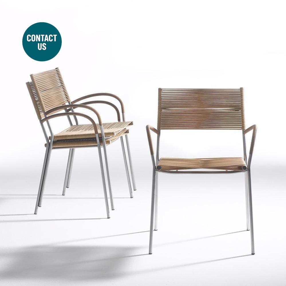 Miss B Dining Chair (with arms) - Indoor-Bonacina 1889-moderndesign.io