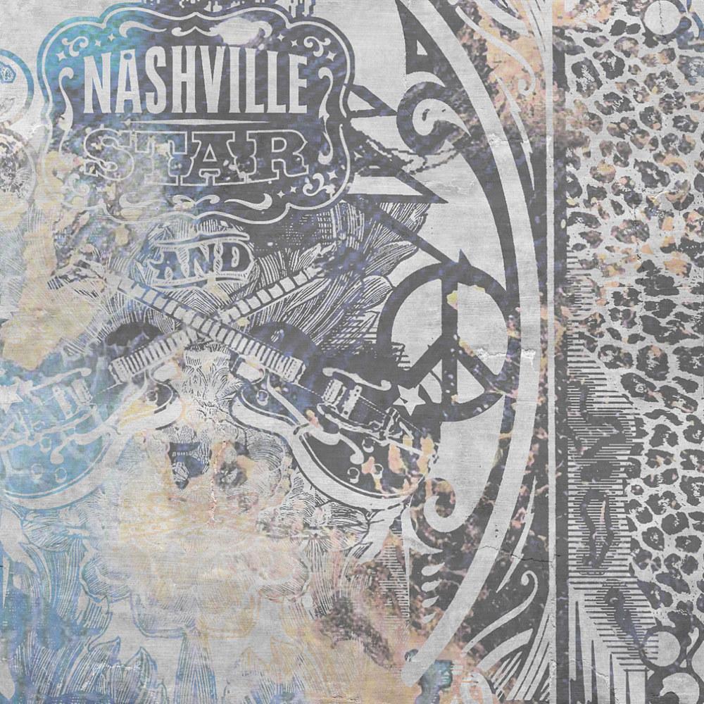 Nashville-Digital Wallpaper-Tecnografica-Black / Blue-56223