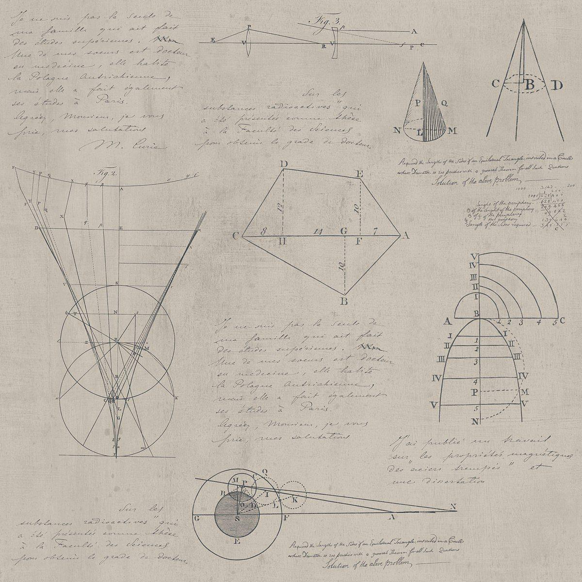 Newton Geometry-Pre-Printed Wallpaper-Mind the Gap-