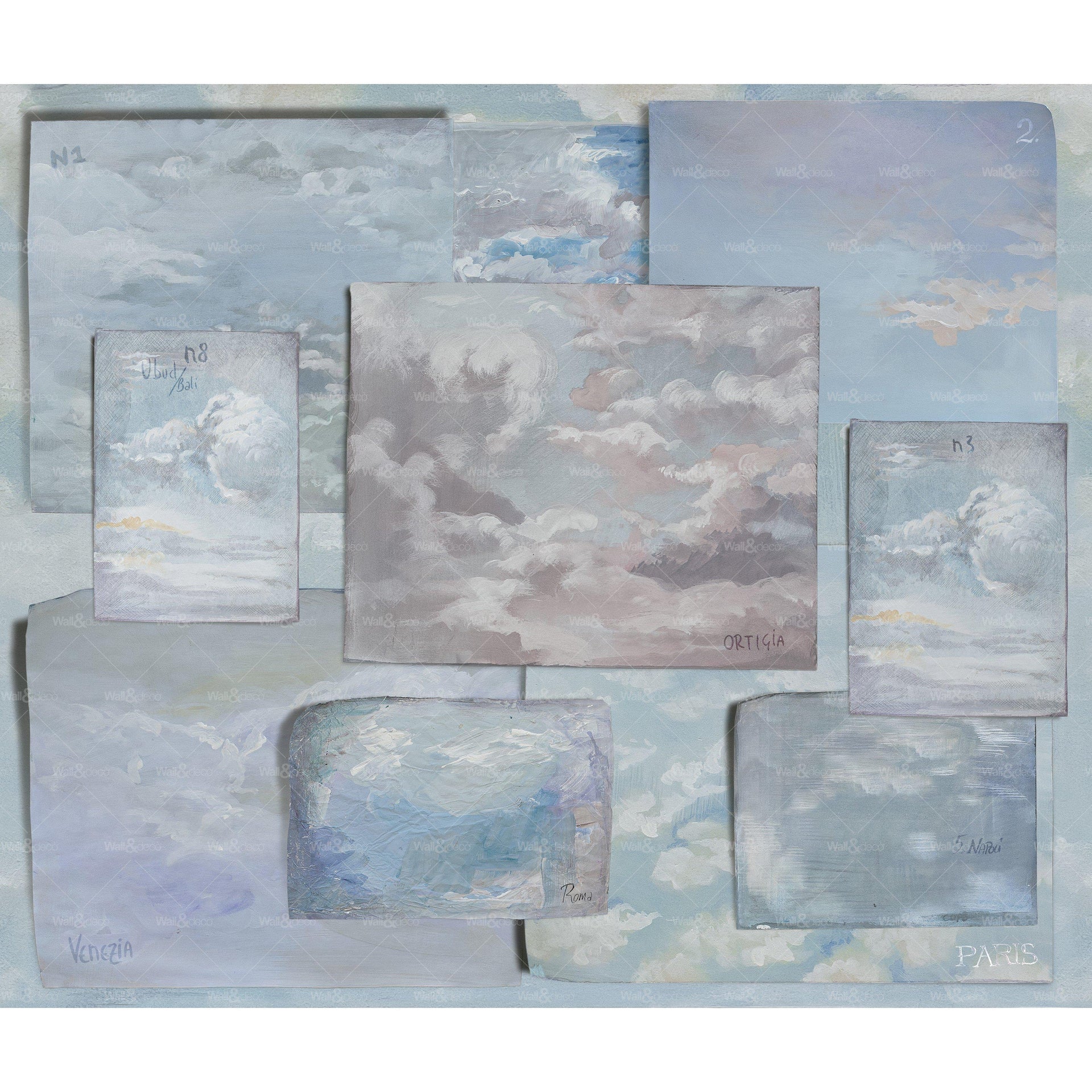 Nubes-Digital Wallpaper-Wall&deco-Blue-WET_NU2101