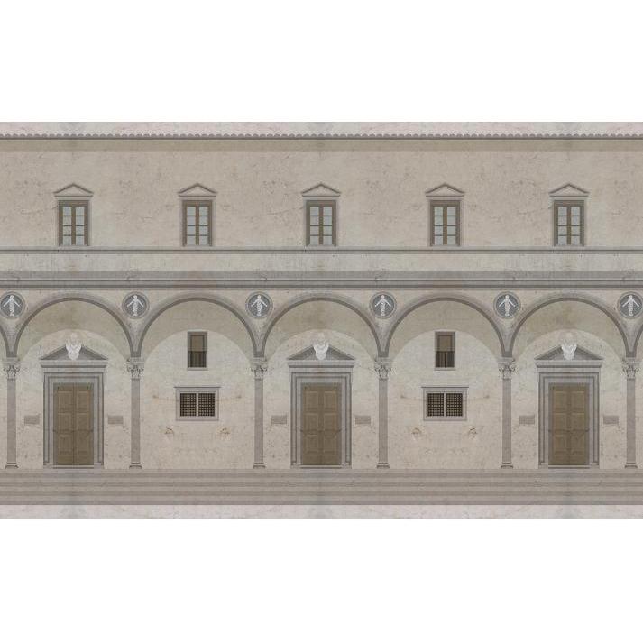 Ospedale Degli Innocenti Palace-Digital Wallpaper-Skinwall-Brown-724A
