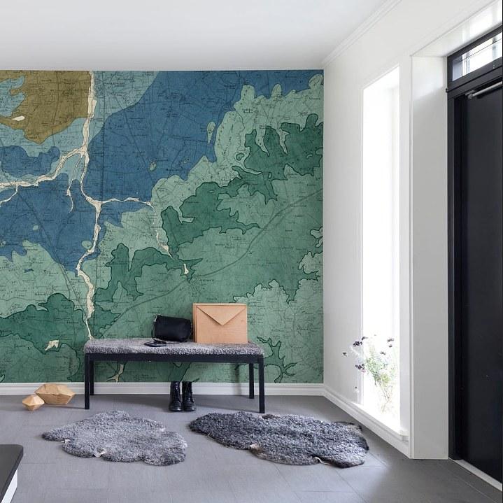 Oxford Clay-Digital Wallpaper-Rebel Walls-Blue / Green-R13751