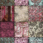 Paches-Digital Wallpaper-London Art-Pink / Brown-12PS-01