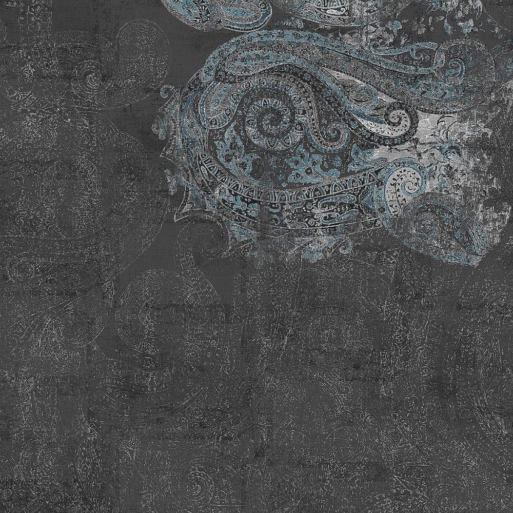 Paisley-Digital Wallpaper-London Art-Grey / Blue-15171-02