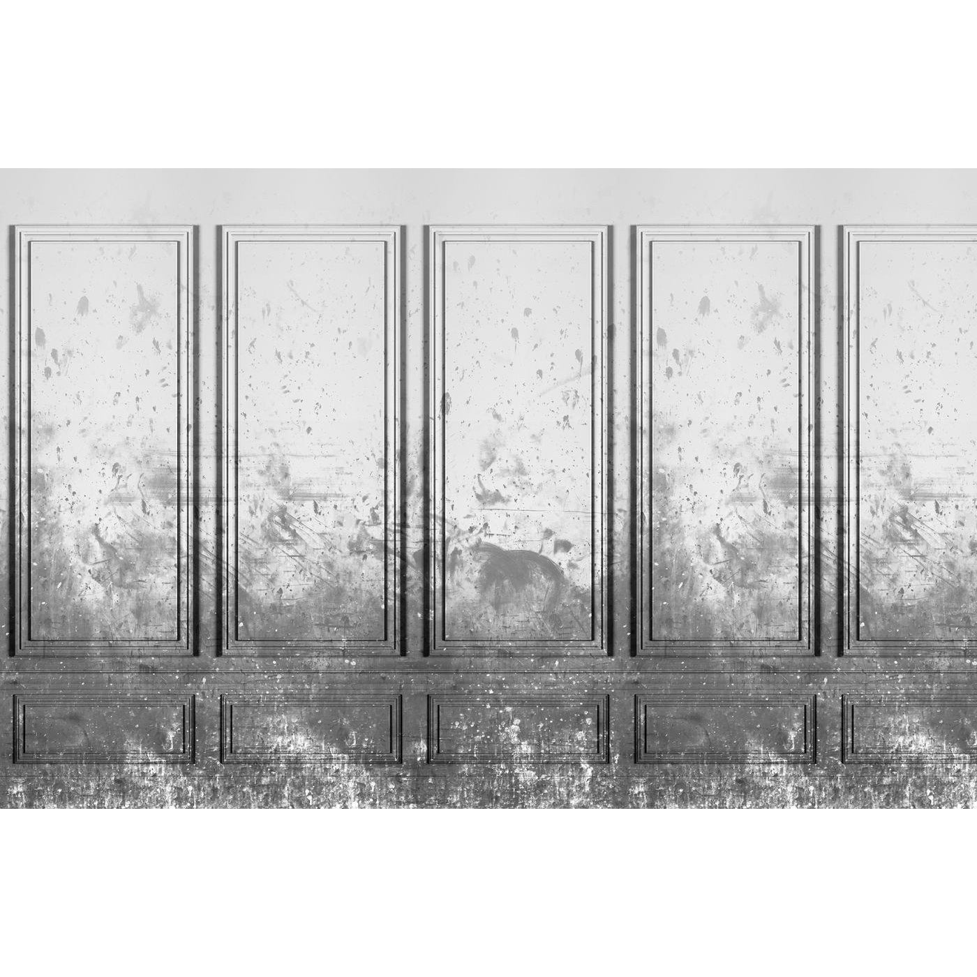 Patinated Panels-Digital Wallpaper-Rebel Walls-Grey-R15383