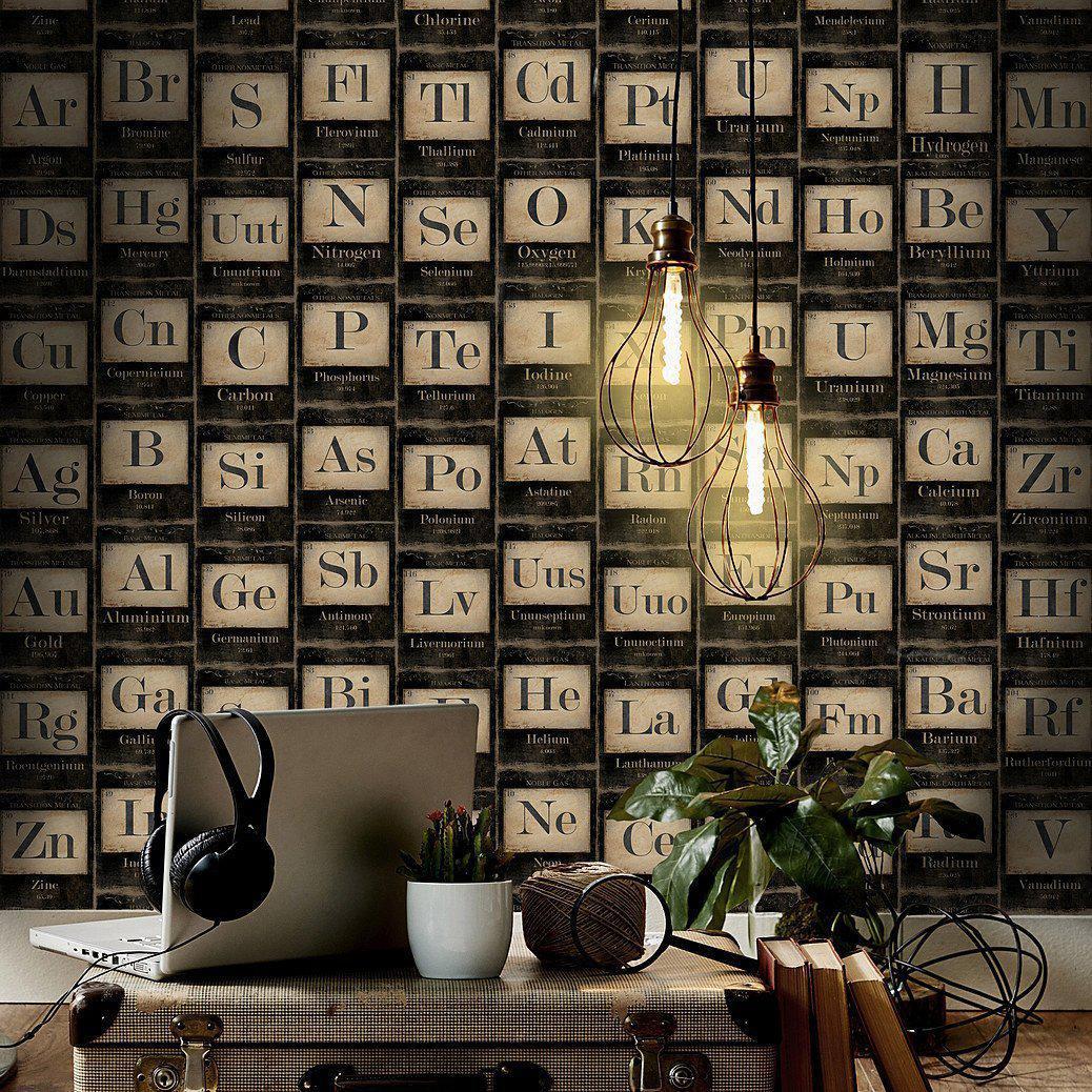 Periodic Tables of Elements-Pre-Printed Wallpaper-Mind the Gap-