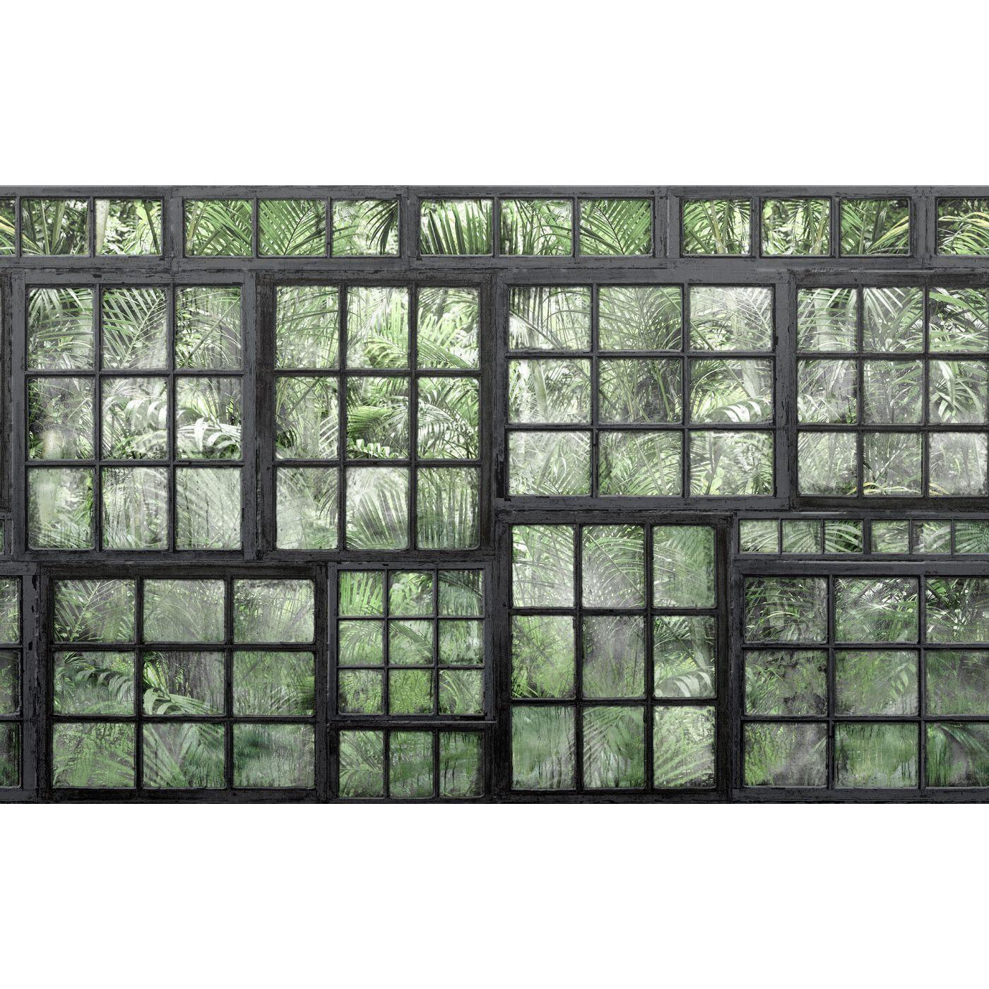 Perspective Jardin-Digital Wallpaper-Rebel Walls-Green / Brown-R14372