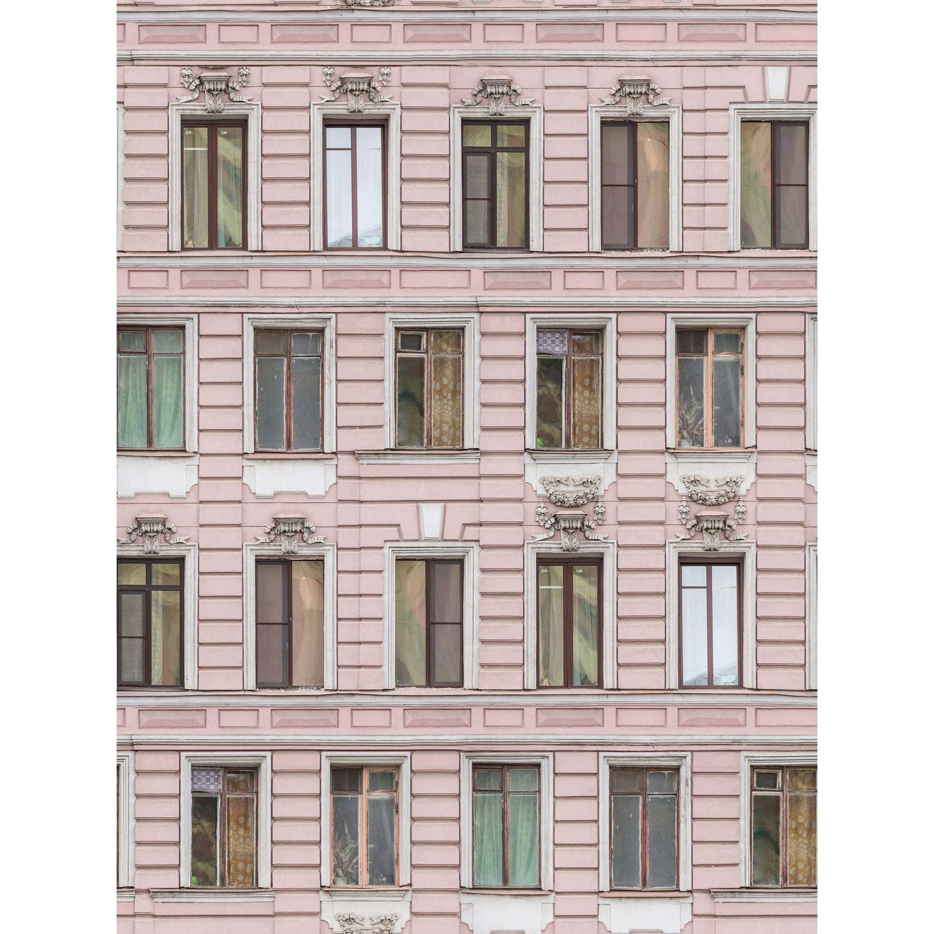 Pink Facade-Digital Wallpaper-Rebel Walls-Pink-R15881