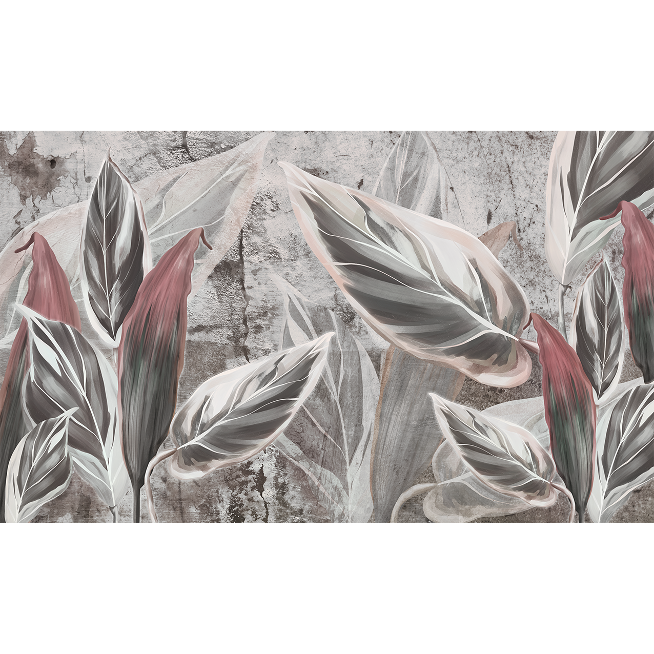 Pink Leaves-Skinwall-moderndesign.io